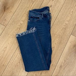 J. Jill kick flare cropped ankle jeans